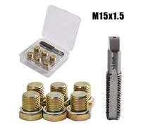 7tlg Reparatursatz Ölablassschraube M14x1.5 auf M15x1.5 mm Innen Gewinde Ölwanne
