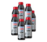 7x 500ml LIQUI MOLY 1617 Getriebeöl Motorbike Gear Oil (GL4) 80W