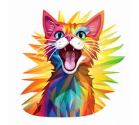 7X Autoaufkleber Sticker Katzen LGBT Tuning Auto Heckscheibe 9X9 cm