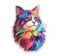 7X Autoaufkleber Sticker Katzen LGBT Tuning Auto Heckscheibe 9X9 cm