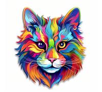 7X Autoaufkleber Sticker Katzen LGBT Tuning Auto Heckscheibe 9X9 cm