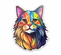 7X Autoaufkleber Sticker Katzen LGBT Tuning Auto Heckscheibe 9X9 cm