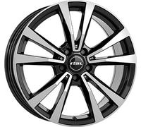 Rial M12 Diamant-schwarz-frontpoliert Alufelge 19 Zoll ET20 5x112 ML66,5