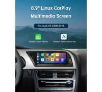 8,9 "drahtlose Carplay Stereo Touchscreen Nachrüstung für Audi A5 S5 2008-2016/