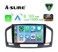 8 Core 6+128GB Android 15 GPS Navi WIFI BT Für Opel Insignia 2008-2013 Autoradio