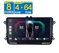 8-Core 64G Android 14 Autoradio Carplay Navi Für VW GOLF 5 6 Tiguan Touran Polo