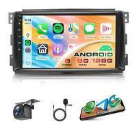 8 Core 6G+128G Android Autoradio für Mercedes Benz Smart Fortwo 451 2005-2010 Wireless Carplay Android Auto Navi WIFI 360° Panorama 9 Zoll Touchscreen Autoradio Bluetooth FM/RDS/DSP/SWC Rückfahrkamera