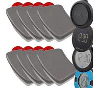 8 Ersatz Metallplättchen mit Klebepad passend für OOONO CO-Driver NO2, P-DISC NO1 und NO2 Auto elektronische Parkscheibe Blitzerwarner Halterung Ersatzteile Parkuhr Magnet selbstklebend neues Modell