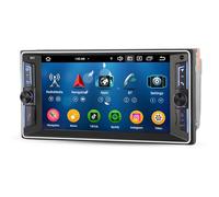 8 Kern 4GB+64GB Android 14 Autoradio 2din für Toyota Corolla RAV4 Hilux Vios Land Cruiser GPS Navi Wireless CarPlay WiFi Bluetooth 5.0 DSP Lenkradsteuerung Touchscreen