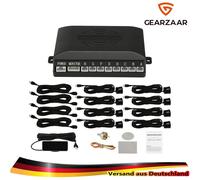 8 Sensoren LCD Einparkhilfe Universal Nachrüsten Vorne Hinteren PDC Schwarz