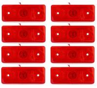 8 X 24V LED Rot Seite Begrenzungsleuchten Parking Lampe Anhänger Lkw Chassis Bus