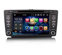8 Zoll Android 14 Autoradio GPS Navi Für Skoda Octavia Yeti Rapid Superb Roomster Bluetooth 5.0 CarPlay Android Auto DSP WiFi 4G DAB+ FM RDS OBD2 DVD CD Player USB Canbus 8-Kern 4GB RAM+64GB ROM