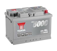 80Ah Autobatterie 12V 740A Yuasa YBX5096 YBX 5000 Silver High Performance
