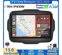 8Core 4+64GB Android 13 Apple CarPlay Autoradio GPS Für Jeep Renegade 2015-2020