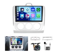 [8Cores 4G+64G] Hikity Autoradio Android 15 Für Ford Focus Mk2 Mk3 Exi MT 2 3 2004-2011 9Zoll Touch Display Auto Radio mit 1280*720 Pixel 32EQ FM RDS Wireless Carplay Android Auto Navi Rückfahrkamera
