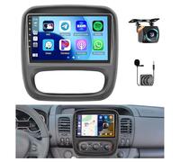 [8Cores 4G+64G] Hikity Autoradio Android 15 Für Renault Trafic Opel Vivaro B Fiat Talento Nissan NV300 9Zoll Touch Display Auto Radio mit 1280*720 Pixel 32EQ FM RDS Wireless Carplay Android Auto Navi