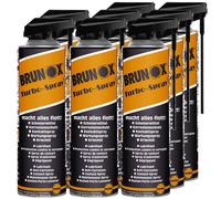 8x 500ml BRUNOX® TURBO-SPRAY MULTIFUNKTIONSÖL ROSTLÖSER KRIECHÖL SCHMIERÖL SPRAY