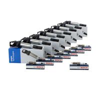 8x DELPHI Zündspule + 8x BOSCH Zündkerze für BMW F10/11 F12/13 F01 X5 X6 N63 S63