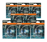 8x OSRAM COOL BLUE INTENSE W5W DUOPack Blinkleuchte 12V W21x95d Glühbirnen