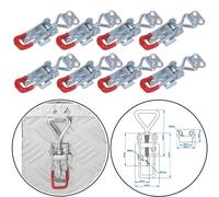 Preiswert&Gut 8 x Spannverschluss 115-125 mm Halter Exzenterverschluss Anhänger Verschluss