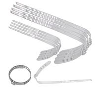 TECPO Universal Achsmanschetten Schellen 4x groß 4x klein 28 bis 124 mm Klemmschelle Ohrschelle