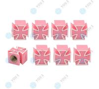 8x YOU.S Ventilkappen Reifenventil Eisernes Kreuz Pink PKW LKW Motorrad Fahrrad