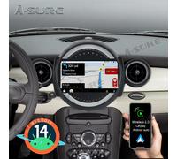 9"2+64GB Für BMW Mini Cooper R55 R56 Android 14 Autoradio Carplay GPS Navi WIFI
