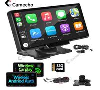 9.3Zoll 5K HD Spiegel Dashcam Wireless CarPlay Android Autokamera Vorne Hinten