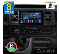 9" 4+64G Android 14 Autoradio Navi Kam Für VW T6 Transporter Multivan 2015-2022