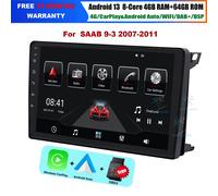 9" 64GB Android Auto Radio BT CarPlay Navigation GPS dab+ Für Saab 9-3 2007-2011