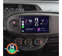 9" 64GB Für Toyota Yaris 2011-2018 Android 13 Autoradio CarPlay GPS Navi RDS BT