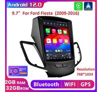 9.7" Android 13 Autoradio GPS Navi Für Ford Fiesta 2009-16 Carplay Wifi RDS 32GB