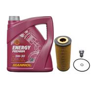 (9,78 EUR/l) Ölfilter mit 5l Pumpe-Düse Öl für A3 Golf 4 Passat Leon Octavia