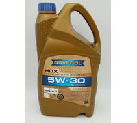 Ravenol HDX SAE 5W 30 Synthetisches Leichtlauf Motorenöl PKW 5L