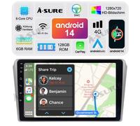 9" Android 14 Autoradio Für Toyota Avensis T25 2002-2008 GPS Navi WIFI BT FM RDS