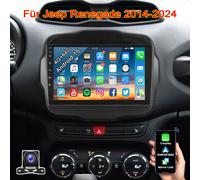 9" Android 15 4+64GB Autoradio Carplay GPS WiFi Kamera Für Jeep Renegade 2014-24