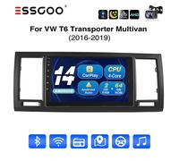 9" Autoradio Carplay Android 14 64G GPS NAVI CAM Für VW T6 Transporter Multivan