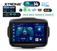 9" DAB+ Für Jeep Renegade Autoradio Android 14 4G+64GB GPS CarPlay mit Gyroskop