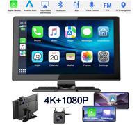 9" Dual für CarPlay Android Dash Cam Touch Real 4K HD Dual Lens Video Recorder