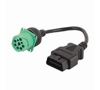 9 Pin zu 16 Pin OBD2 Adapter, LKW Diagnosekabel für Cummins Motoren & Nutzfahrzeuge, OBD2 Scanner für ECM/PCM Diagnose, Kompatibel mit Mercedes/Volvo/Scania