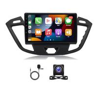 9 Zoll 4GB+64GB Autoradio Bluetooth für Ford Transit Touareg 2013-2018 mit CarPlay Android Auto Navigationsgeräte für Auto Android 13 Radio Bildschirm Rückfahrkamera Navi GPS WiFi FM RDS SWC DSP Mic