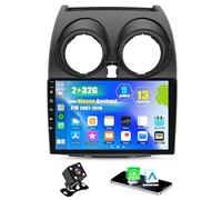 9 Zoll Autoradio 2+32G für Nissan Qashqai J10 2007 2008 2009 2010-2016 Mit Carplay Android Auto GPS WiFi Bluetooth 32EQ FM RDS Navigation Mirror Link Lenkradsteuerung Rückfahrkamera