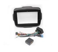 9-Zoll-Autoradio-Blendenrahmen Für Jeep Für Renegade 2014-2021 | 2DIN Stereo Panel Kabelbaum Netzkabel Adapter Canbus Decoder Autoradio Blende(Frame Cable Canbus)