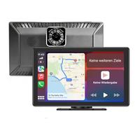 9 Zoll CarPlay Display für Autos - Kompatibel mit Apple CarPlay & Android Auto, Bluetooth 5.3,1080P Rückfahrkamera, GPS Navigation, 64G TF, FM, AUX,(mit Halterung Saugnapf)