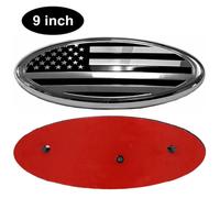 9 Zoll für Ford F150 F350 2005-14 FRONTGRILL Heckklappe Flagge Oval Emblem Badg