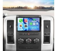 9 Zoll Single DIN Autoradio MP5 Player für Dodge Ram 1500 2009-2012 | mit Wireless CarPlay & Android Auto Bluetooth Multimedia Autoradio Mirror Link FM Radio USB 8 LED Rückfahrkamera Auto Stereo