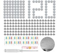 90 Pcs Dachhimmel Reparatur Set,dachhimmel reparatur set, Auto Dachhimmel Reparatur Nieten, KFZ Dachhimmel Reparatur Nieten, mit Stecknadeln Schraubendreher Maßband für Mehrheit Autos (90)