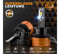 9005 9006 H1 H15 H4 H7 H11 H8 H9 Zulassung LED Scheinwerfer 15000LM Halogen Kit