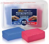 €91,88/kg; Petzoldts MAGIC-Clean Reinigungsknete, Blau & Rot á 200 g; Autopflege