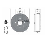 Bremstrommel TEXTAR 94026500